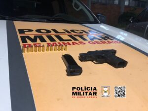 PM Rodoviária apreende arma em Santos Dumont