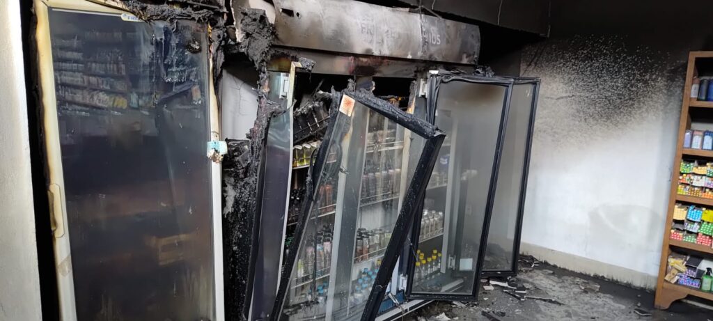Loja pega fogo em São João del Rei